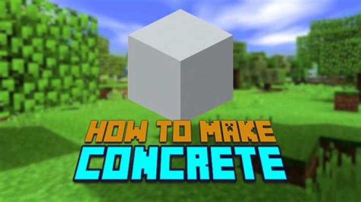 How to make concrete in Minecraft: White and black powder dye recipes