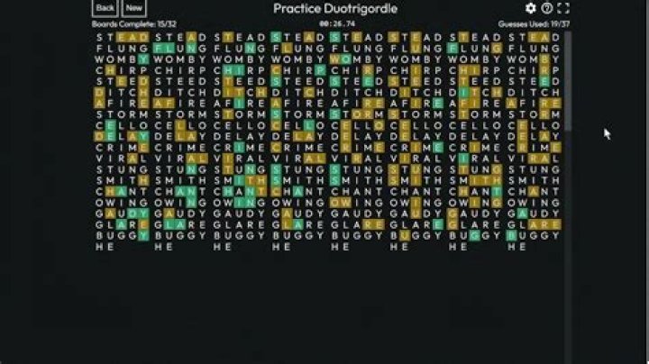 How to play Duotrigordle? Features, best answers, and more