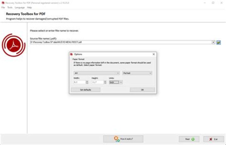 How to Repair a Damaged or Unrecognizable PDF Document With Recovery Toolbox for PDF
