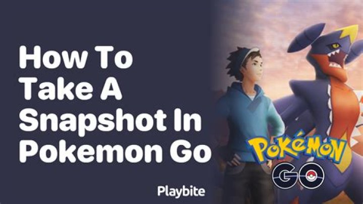 How to take a Snapshot in Pokemon Go