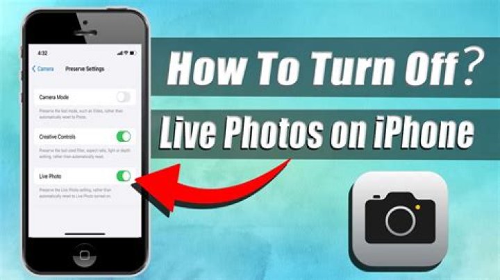 How to Turn Off Live Photos on iPhone