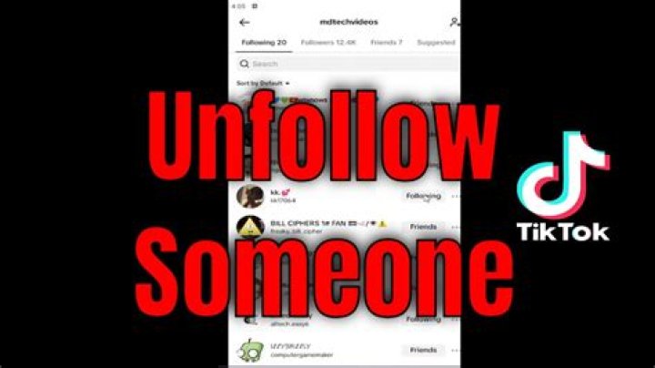 How to unfollow someone on TikTok