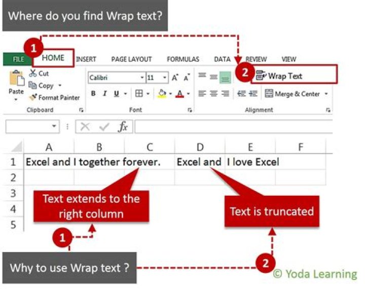 How to Wrap Text in Excel