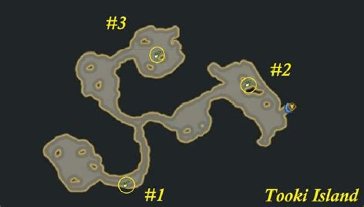 Island Token, Mokoko Seed Locations