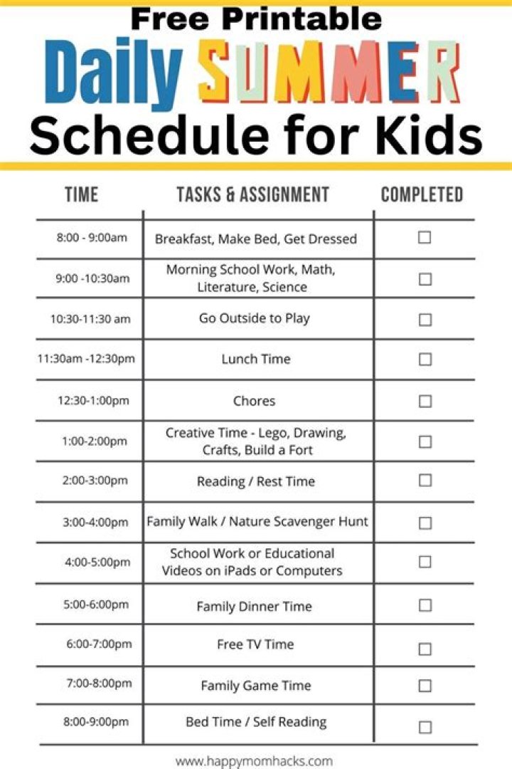 Keeping Kids, Teens On A Schedule During Summer Helps Them Thrive