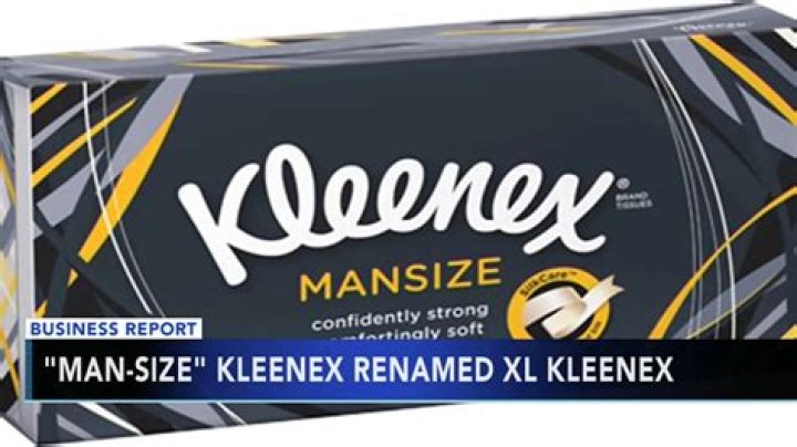 	Kleenex to rebrand its ‘mansize’ tissues after gender complaints	