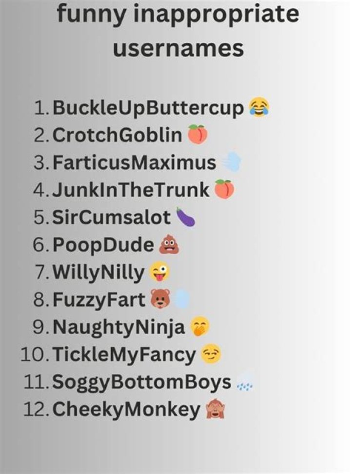 Laughing Out Loud: The Funniest Dirty Usernames