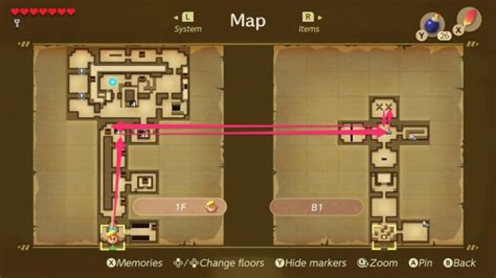 Link’s Awakening Key Cavern walkthrough and maps