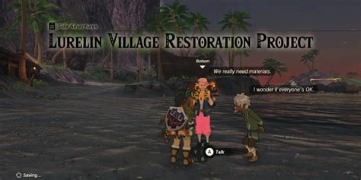 Lurelin Village Restoration Project quest steps, reward in Zelda: TOTK