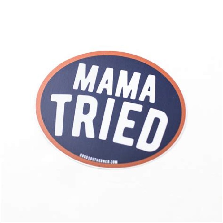 Mama Tried Vinyl Sticker
– Laurel Mercantile