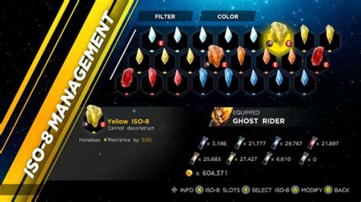 Marvel Ultimate Alliance 3 ISO-8 crystals guide