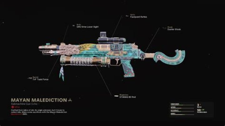Mayan Malediction Warzone SMG Blueprint Guide