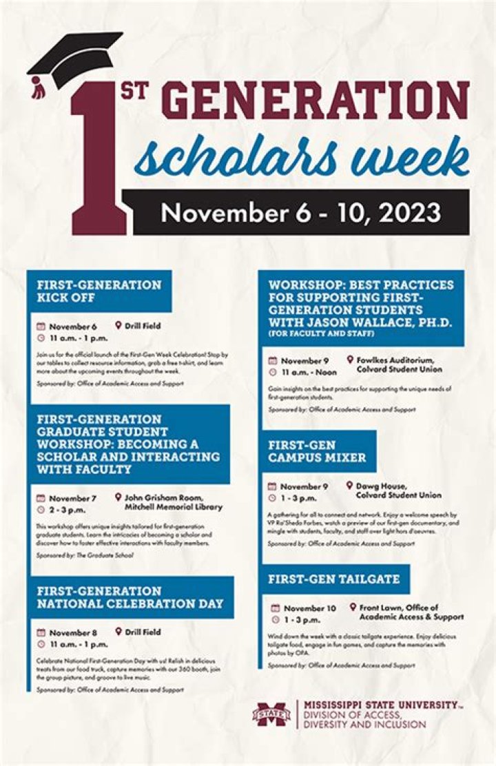 MSU celebrates first-generation students with weeklong events
