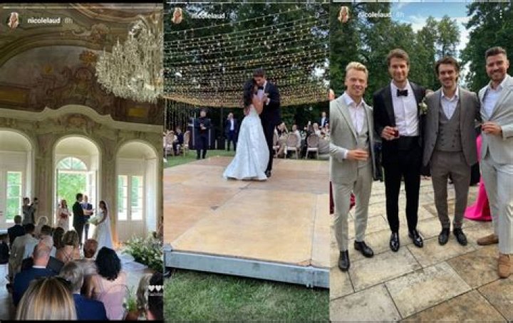Multiple NHL stars spotted as Pavel Zacha marries his long-time girlfriend in France