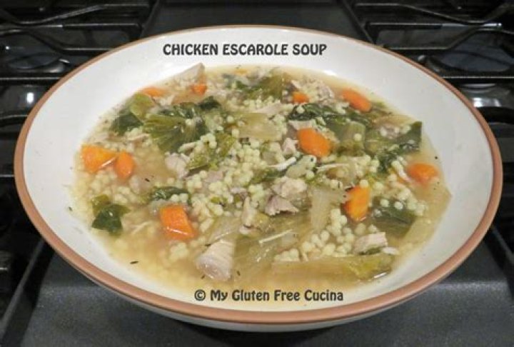 	MY MOTHER’S CHICKEN ESCAROLE SOUP	