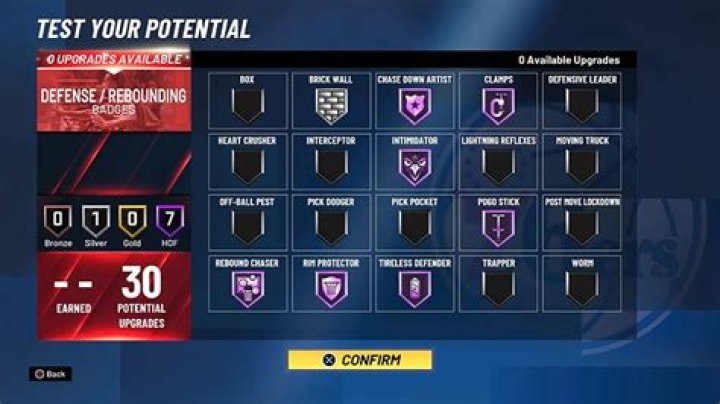 NBA 2K21 Best Defensive Badges for Center Position