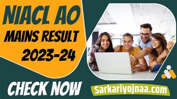 	NIACL AO Mains Result 2023, Cut Off Marks, Merit List @newindia.co.in	