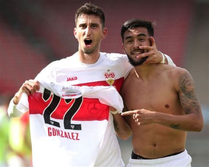 Nicolas Gonzalez scores twice for Stuttgart as Bundesliga promotion nears