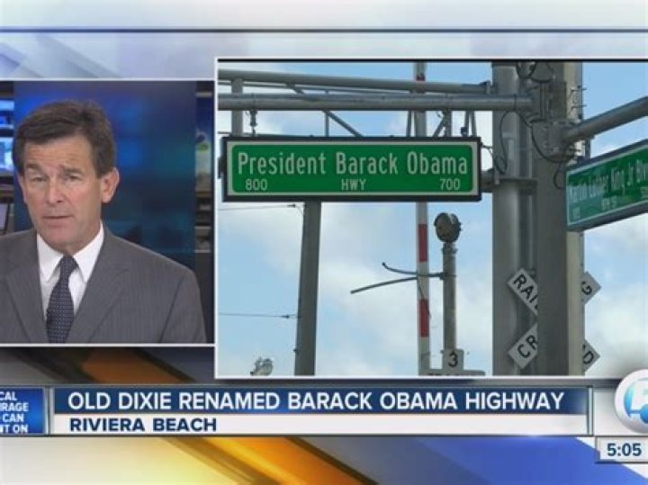 	Old Dixie Highway renamed in honor of Obama in Riviera Beach	