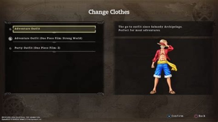 One Piece World Seeker: How to Get Clothes & Change Outfits