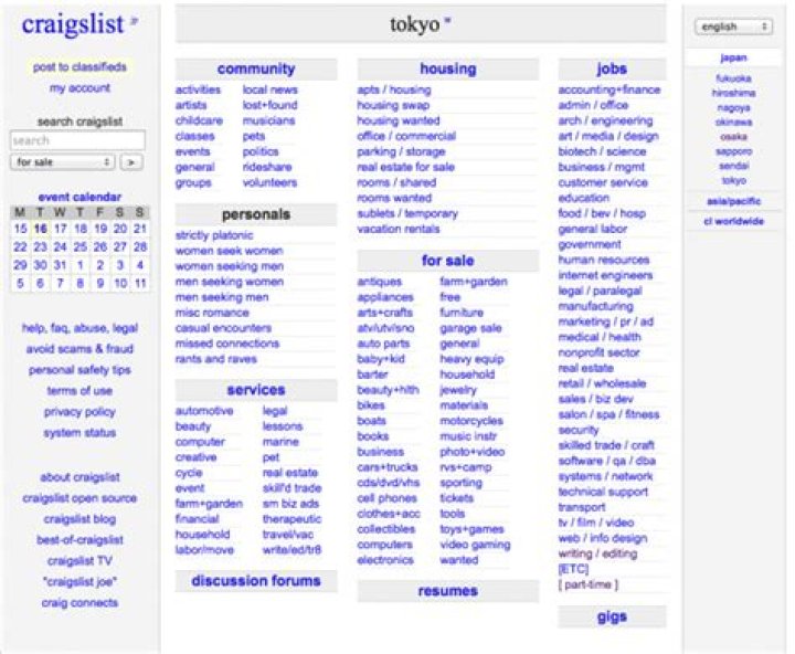 osaka.craigslist.jp login safely, analysis & comments