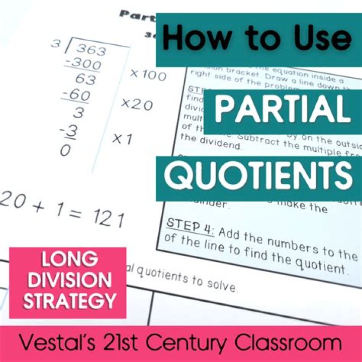 Partial Quotient Division, Partial Quotient Division Steps