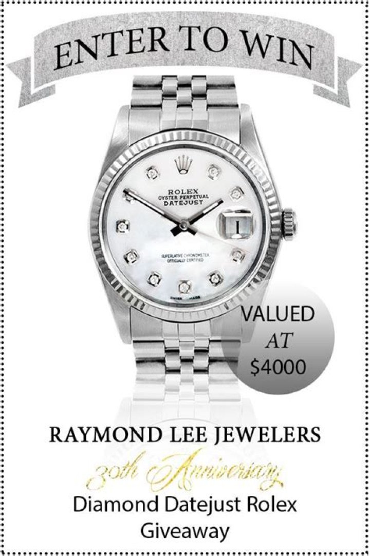 	Raymond Lee Jewelers hosting Rolex giveaway	