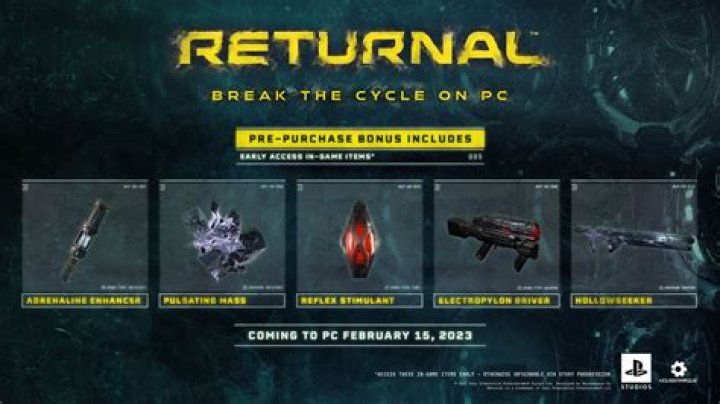 Returnal Pre-Order Bonuses Explained