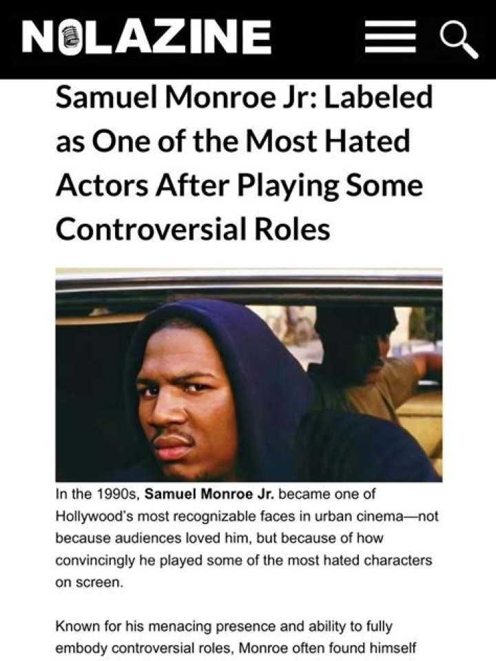 Samuel Monroe Jr.: A Comprehensive Biography And Career Overview