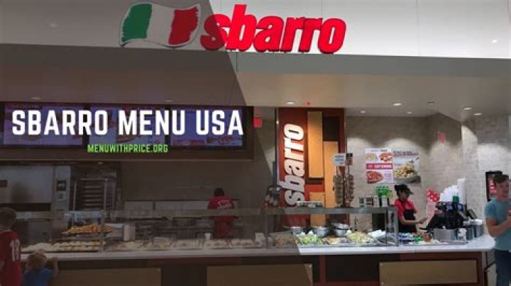 	Sbarro’s mall location is one of 10 to roll out new menu	