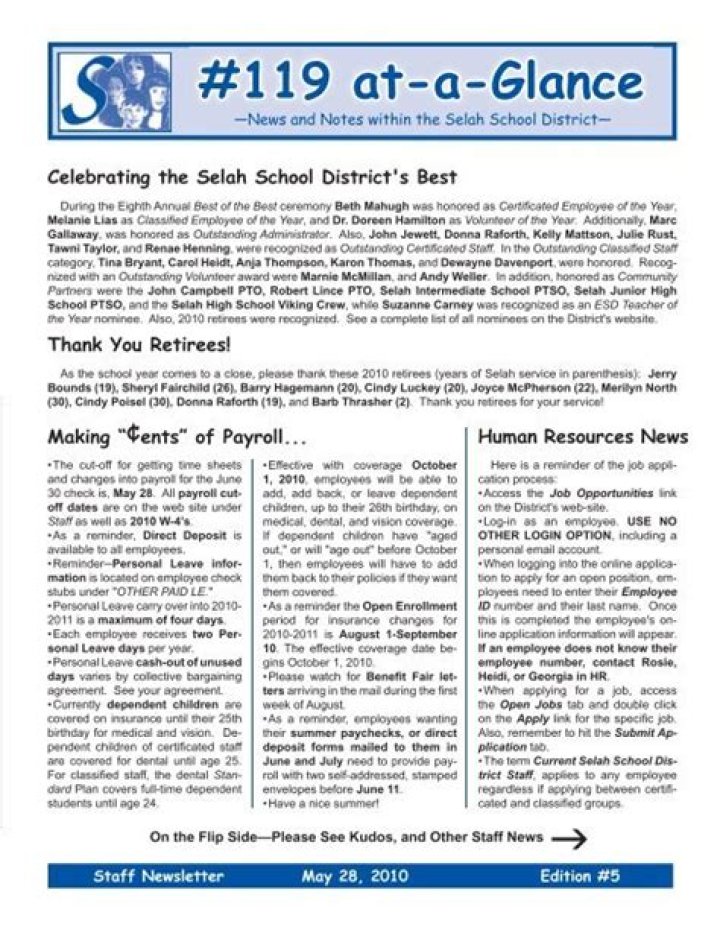 Selah School District 119 - Washington