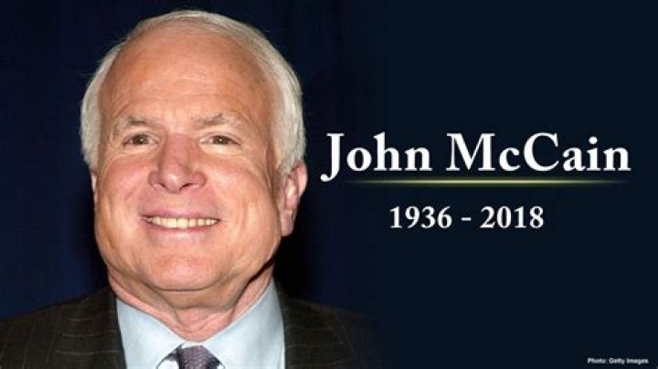 Senator John McCain dead at 81
