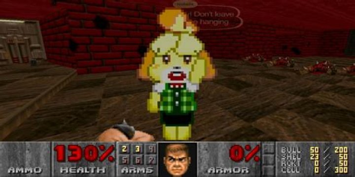 Someone Finally Added Animal Crossing’s Isabelle to Doom via a Mod