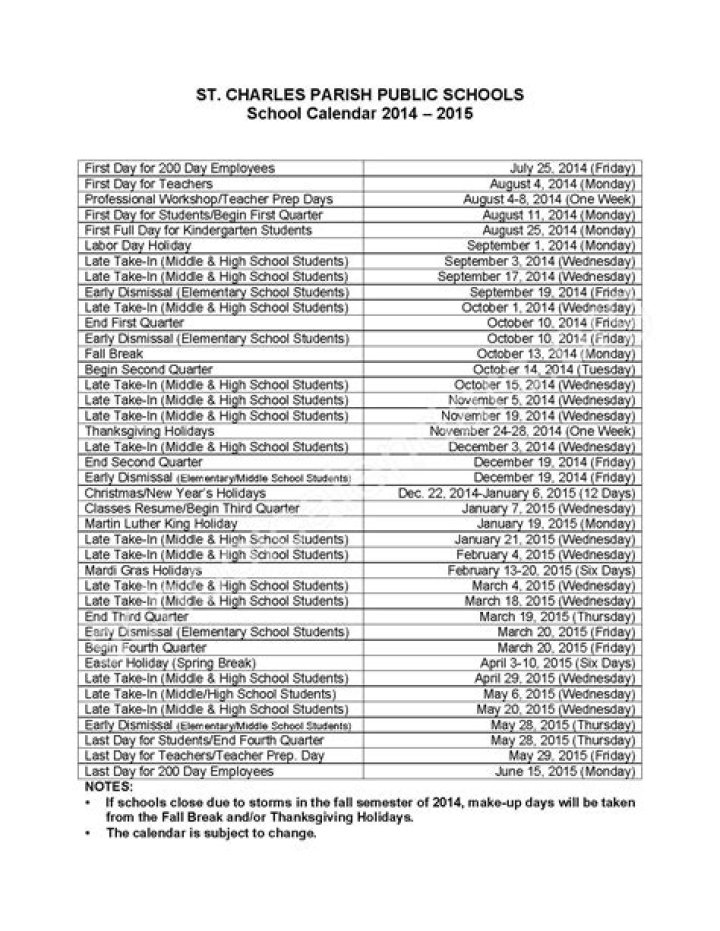 St Charles Parish Public School District - Louisiana
