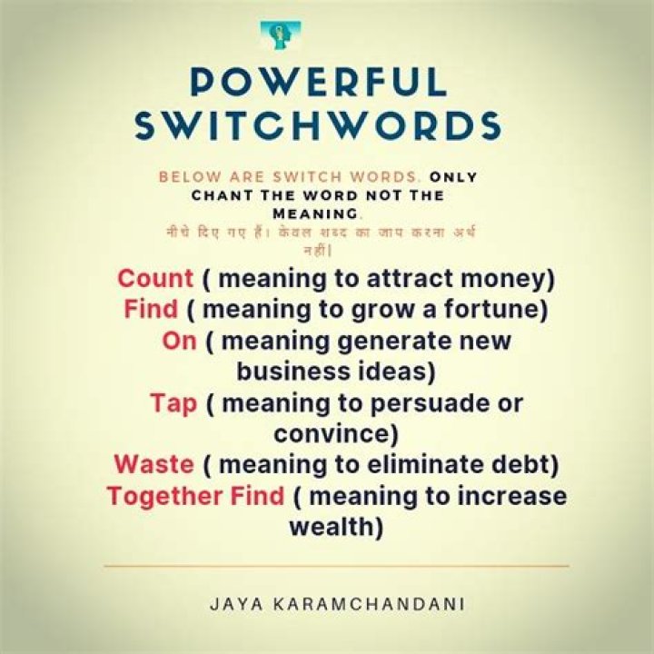 Switchword NOW Meaning