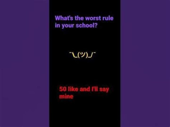 Top 10: Getting rid of one rule in your school. But which one? - YP
