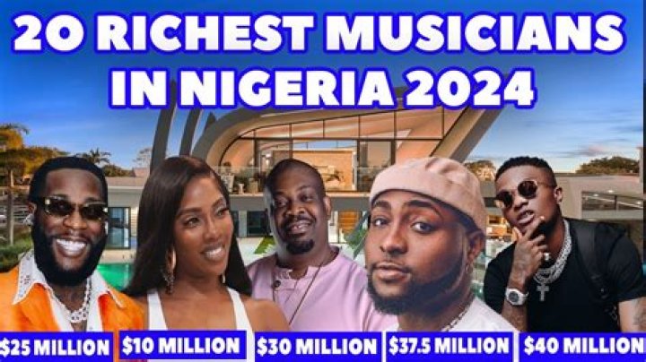 Top 20 Richest Musicians In Nigeria 2024