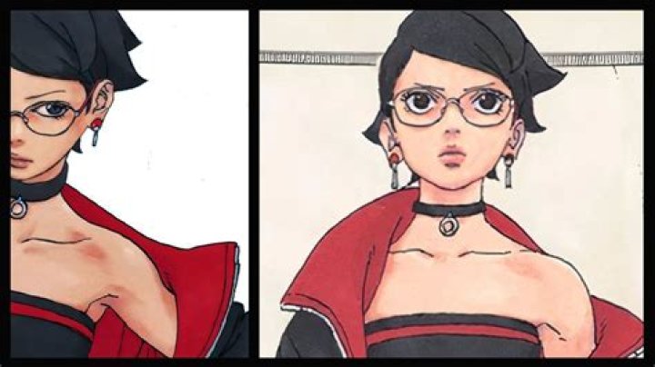 Two Blue Vortex chapter 2 cover features Sarada in her post-timeskip glory