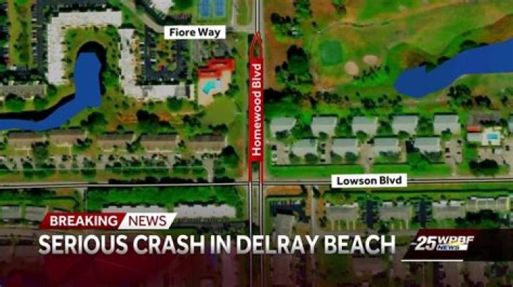 	Two-car crash in Delray Beach leaves one dead, four injured	