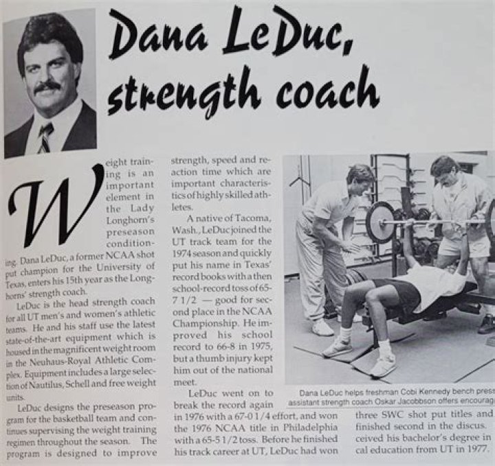 	UM HIRES TEXAS’ LEDUC AS STRENGTH COACH	