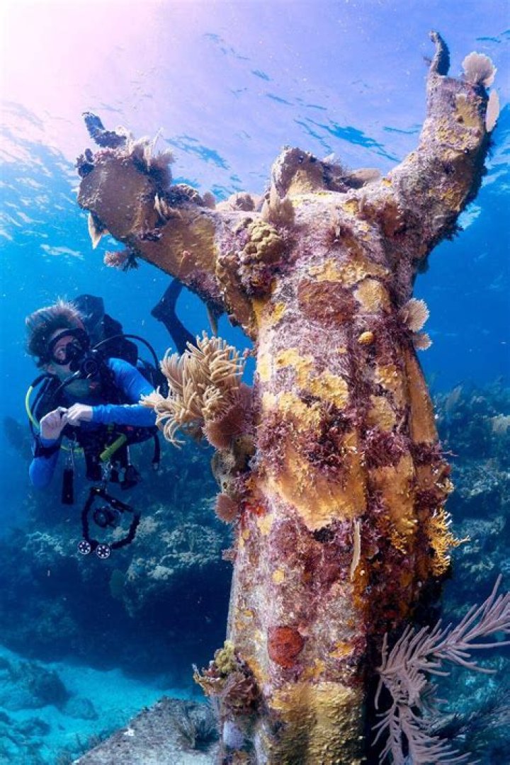 	UNDERSEA CHRIST STATUE AWAITING LEGAL RESEARCH	