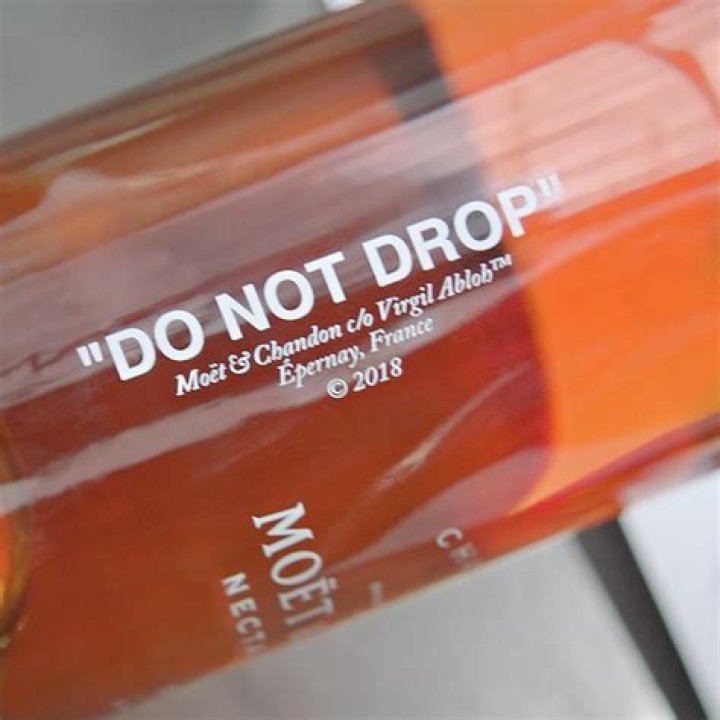Virgil Abloh designs Champagne bottle for Moët & Chandon