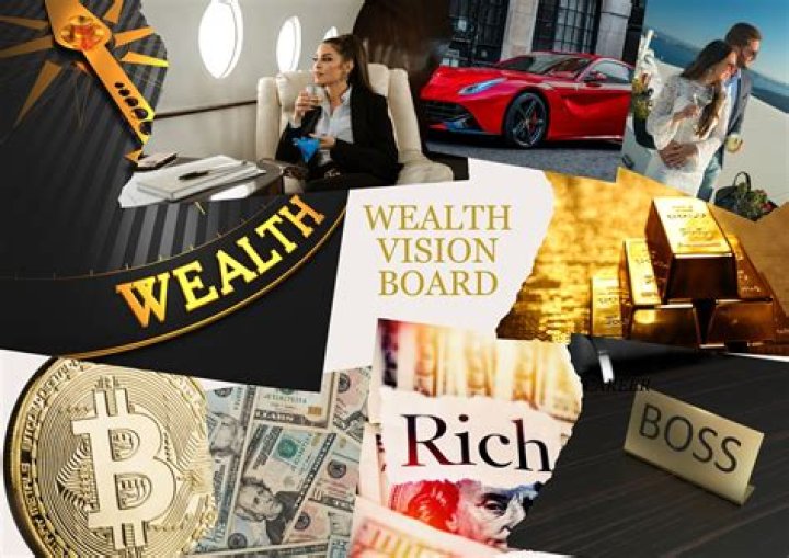 Wealth & Abundance Vision Board with Powerful Images