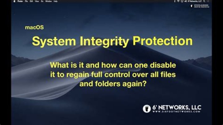 What Is SIP? macOS System Integrity Protection Explained