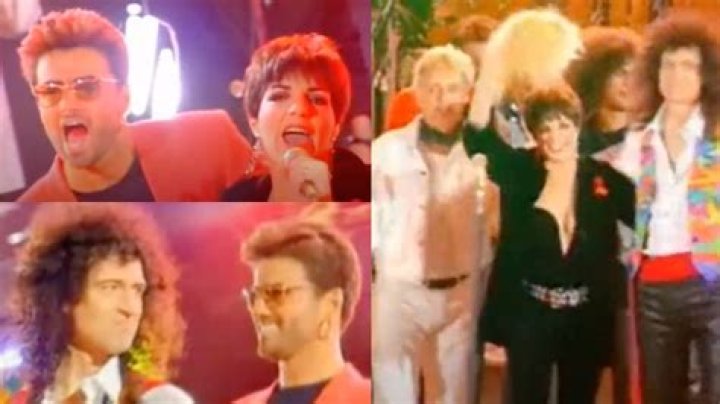 When Queen, George Michael, Seal and Liza Minelli sang a heartfelt tribute to Freddie...