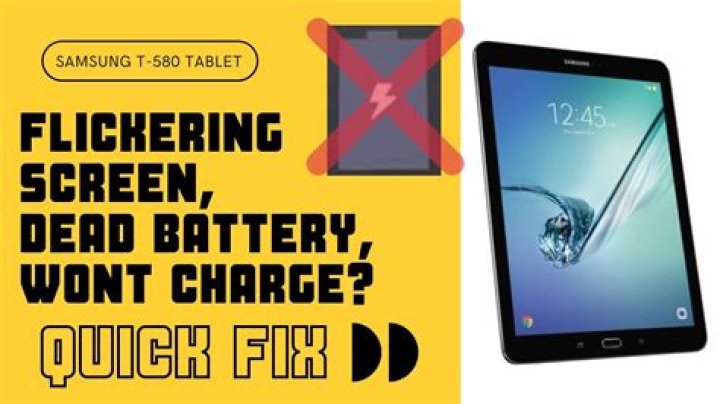 Why is my tablet flickering every time it gets to a low battery percentage?
