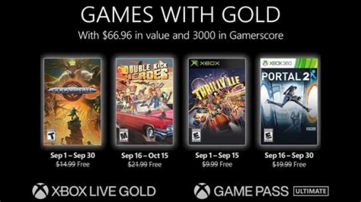 Xbox Games With Gold for September 2021 Revealed